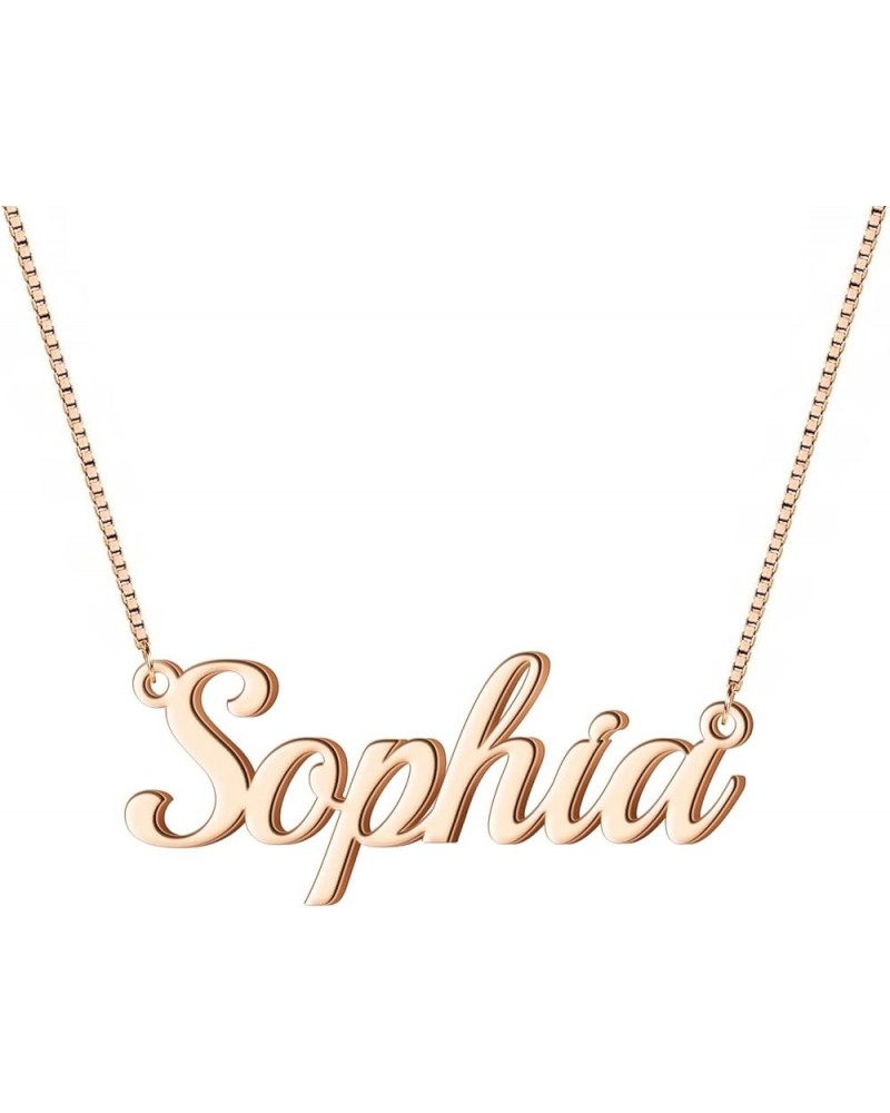 Name Necklace Personalized Custom Necklaces for Women Girls 925 Sterling Silver/18K Gold Plated Name Plate Necklaces Personal...