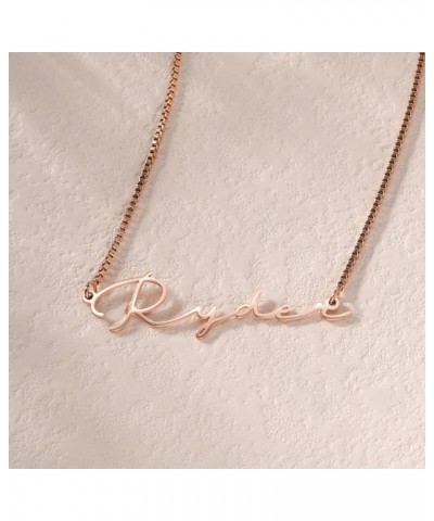 Name Necklace Personalized Custom Necklaces for Women Girls 925 Sterling Silver/18K Gold Plated Name Plate Necklaces Personal...