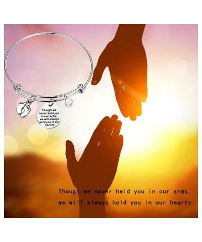 Sympathy Gift for Loss of a Loved One Baby Loss Remembrance Jewelry Miscarriage Keyring Baby Memorial Gift Bracelet $9.01 Nec...