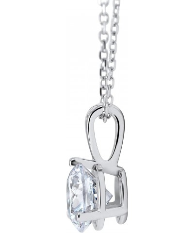 1 ct Solitaire Lab Grown Diamond Pendant available in 14K and Platinum White Gold $187.55 Necklaces