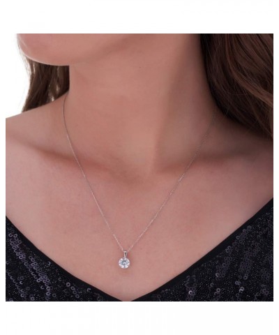 1 ct Solitaire Lab Grown Diamond Pendant available in 14K and Platinum White Gold $187.55 Necklaces