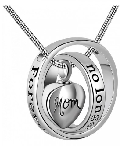 Womens&Mens No Longer by My Side,Forever in My Heart Carved Locket Cremation Urn Necklace for mom & dad Mom $9.43 Necklaces