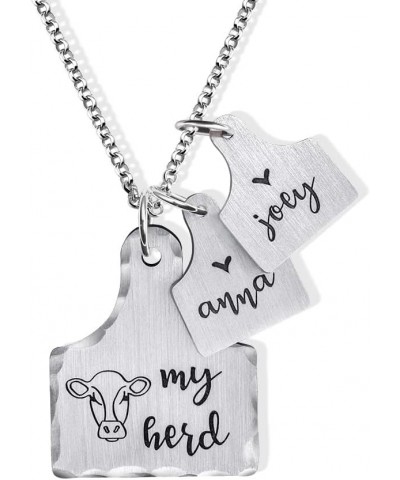 Personalized Necklace for Women Mom, Custom Name Mother's Day Pendant Jewelry Birthday Engraved Gifts Sliver $14.96 Necklaces