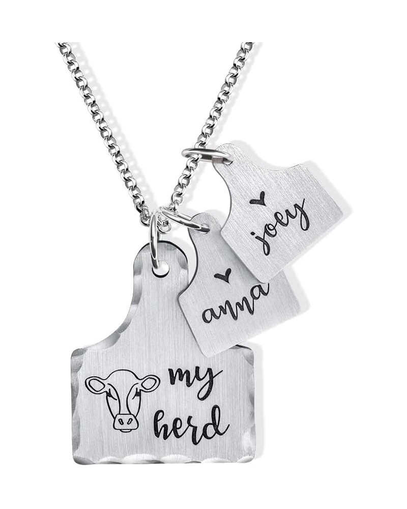 Personalized Necklace for Women Mom, Custom Name Mother's Day Pendant Jewelry Birthday Engraved Gifts Sliver $14.96 Necklaces