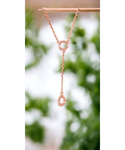 Solid Gold Lab Grown Diamond 18 Inches Lariat Y Necklace Necklace (F-G Color, VS Clarity) White Gold 18k $263.25 Necklaces