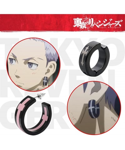 Anime Tokyo Revengers cosplay ear studs with ear clip changer prop (Ear clip, Matsuno Chifuyu) Ear clip Mitsuya Takashi $11.8...