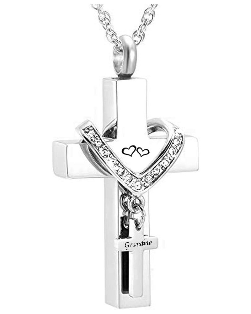 Cross Urn Necklaces for Ashes Grandma Cremation Keepsake Memorial Pendant Necklace April $9.53 Necklaces