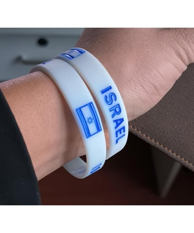 Israel Bracelet Israel Bracelets Israel Flag Bracelet Silicone Bracelets Israelite Wristband Bangle Rubber bracelet Related T...