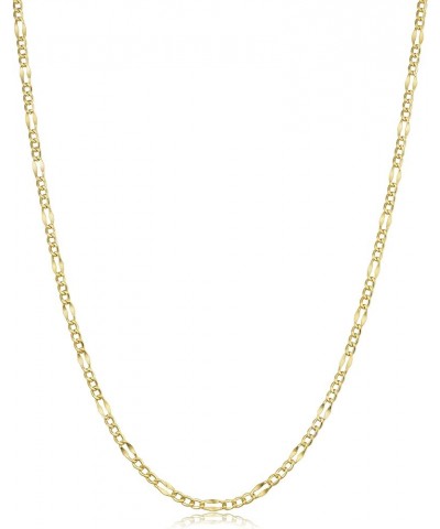 Real 10k Yellow Gold 2.3 mm Figaro Link Chain Necklace (16, 18, 20, 22, 24 or 30 inch) 18 Inches $43.26 Necklaces