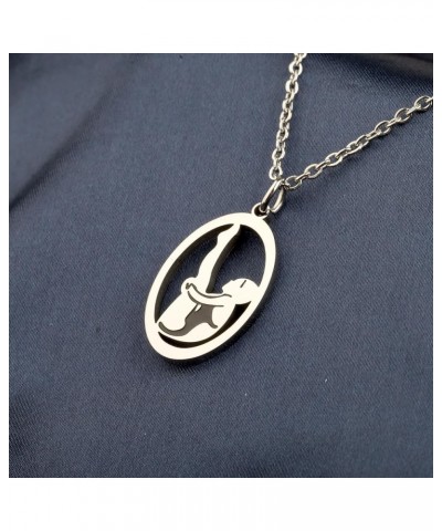 Platform Diving Necklace Diver Swimmer Gift Diving Coach Gift Springboard Diving Gifts Swim Team Diving $9.45 Necklaces