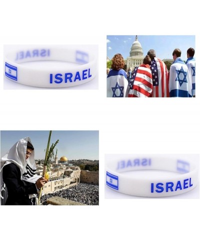 Israel Bracelet Israel Bracelets Israel Flag Bracelet Silicone Bracelets Israelite Wristband Bangle Rubber bracelet Related T...