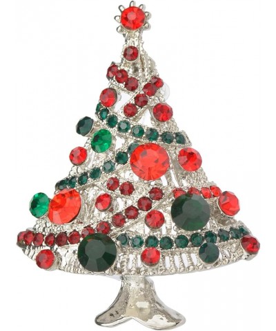 Christmas Tree Brooch Pin for Women Girls Crystal Rhinestone Brooches and Pins Glitter Enamel Vintage Christmas Brooch Pins F...