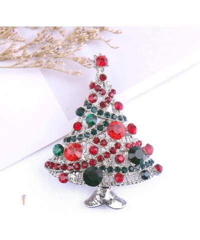 Christmas Tree Brooch Pin for Women Girls Crystal Rhinestone Brooches and Pins Glitter Enamel Vintage Christmas Brooch Pins F...