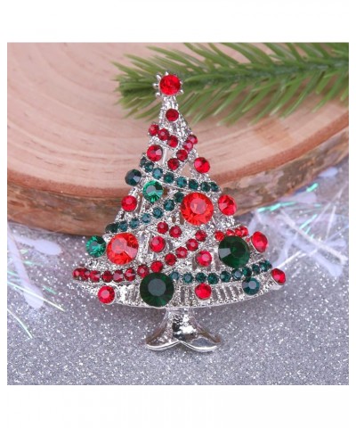 Christmas Tree Brooch Pin for Women Girls Crystal Rhinestone Brooches and Pins Glitter Enamel Vintage Christmas Brooch Pins F...