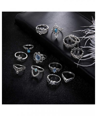 Engagement Love Rings Wedding Bands 13Pcs Boho Hollow Stacking Ring Set Knuckle Midi Tip Finger Party Women Jewelry for Women...