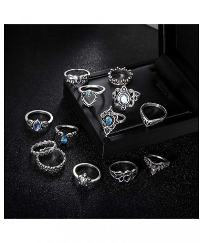 Engagement Love Rings Wedding Bands 13Pcs Boho Hollow Stacking Ring Set Knuckle Midi Tip Finger Party Women Jewelry for Women...