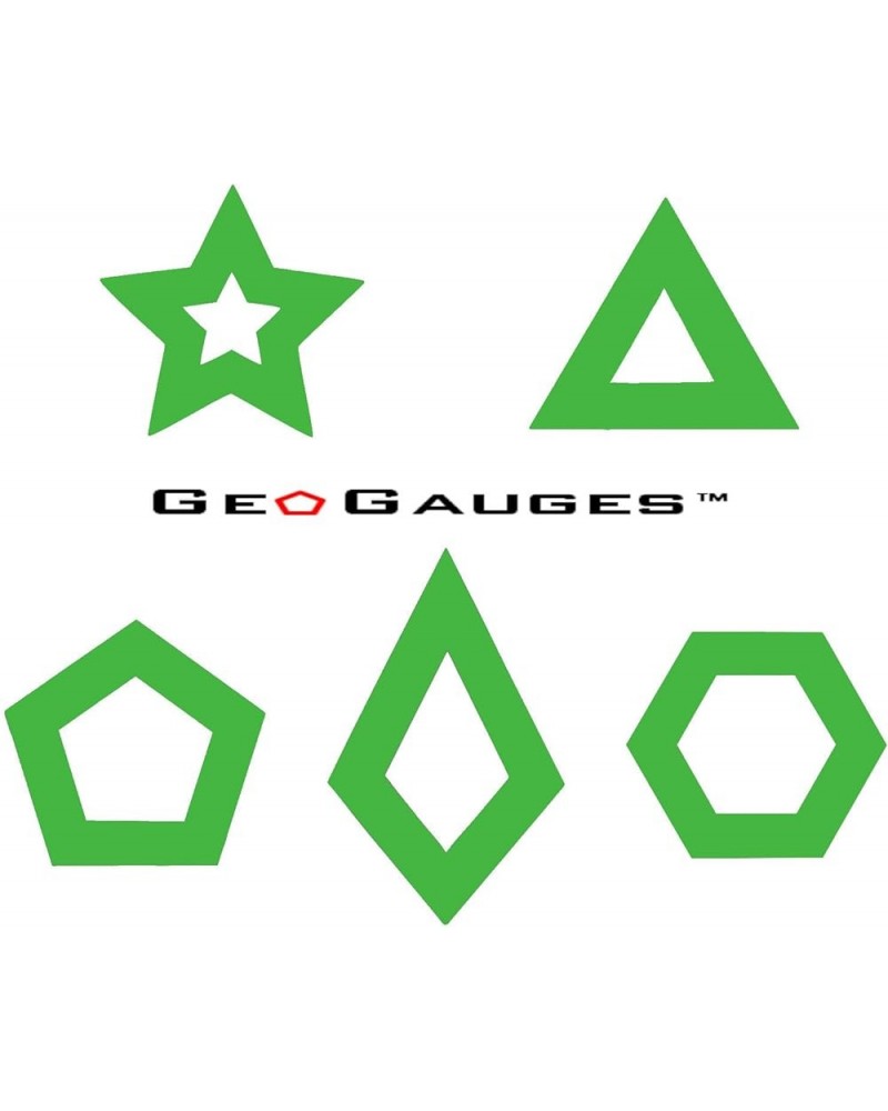 5 Pair Set of GeoGauges Brand Silicone Tunnels Ear Plugs Gauges Body Jewelry 1/4" (2g) - All 5 Shapes in Green $11.31 Body Je...