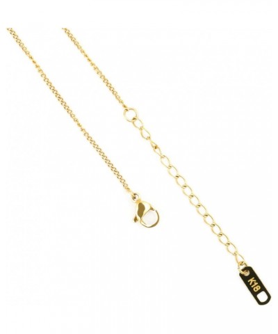 Gold Plated Chain Necklace Gold Dainty Choker Layered Necklace Jewelry 16IN Tinfoil oval pendant $8.99 Necklaces