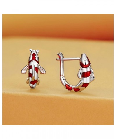 Sterling Silver Earrings Cubic Zirconia White Gold Plated Colorful Huggie Small Hoop Earrings, Cute Butterfly Cat Hypoallerge...