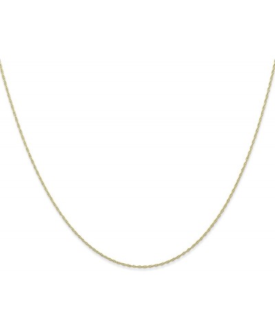 Solid 10k Yellow Gold 0.5mm Carded Cable Rope Chain - 16" 18" 20" 22" 24 24.0 Inches $23.32 Necklaces