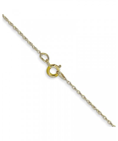 Solid 10k Yellow Gold 0.5mm Carded Cable Rope Chain - 16" 18" 20" 22" 24 24.0 Inches $23.32 Necklaces