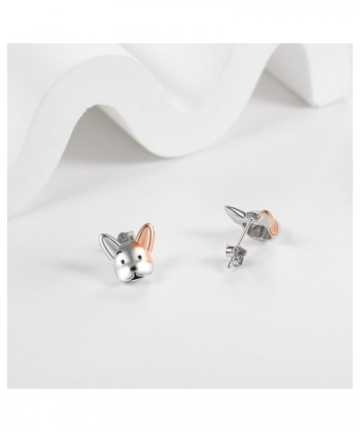 Guinea Pig/Duck/Axolotl/French Bulldog/Highland Cow/Rabbit Sterling Silver Stud Earrings Cute Animal Jewelry Gifts for Women ...