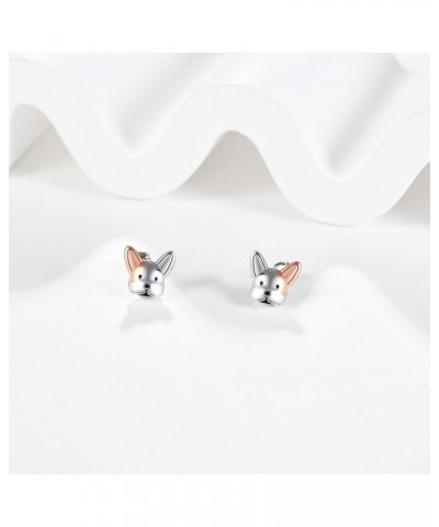 Guinea Pig/Duck/Axolotl/French Bulldog/Highland Cow/Rabbit Sterling Silver Stud Earrings Cute Animal Jewelry Gifts for Women ...