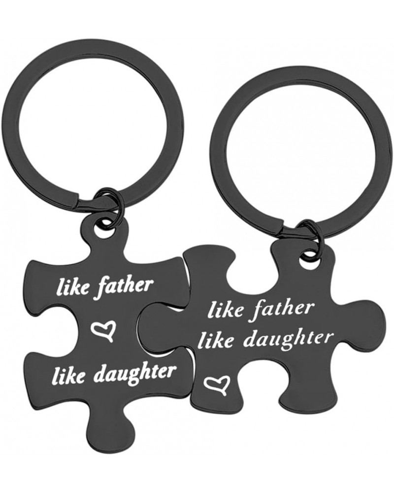 Father Daughter Keychain Set Like Father Like Daughter Puzzle Keychain Set Of 2 Father's Day Gift For Daddy Daughter Like Fat...