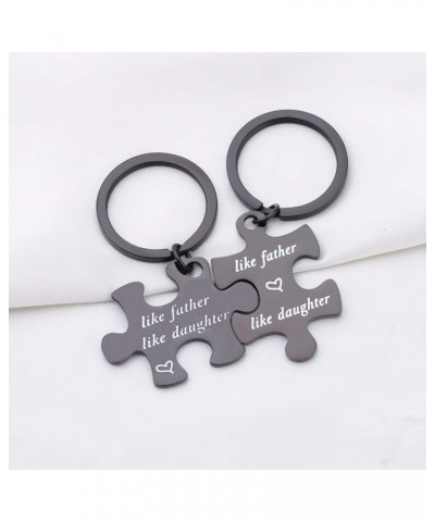 Father Daughter Keychain Set Like Father Like Daughter Puzzle Keychain Set Of 2 Father's Day Gift For Daddy Daughter Like Fat...