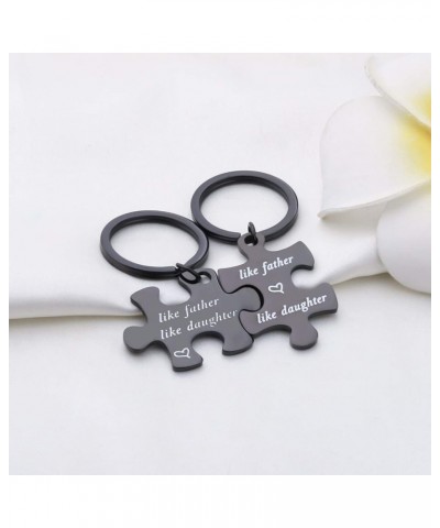 Father Daughter Keychain Set Like Father Like Daughter Puzzle Keychain Set Of 2 Father's Day Gift For Daddy Daughter Like Fat...