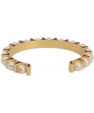 143339 Britten Rolled Brass/Cream Pearl Women's Pearl Cuff Bracelet One Size Fits All $40.80 Bracelets