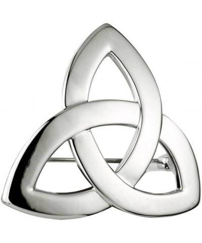 Irish Brooch Trinity Knot Rhodium Plated Made in Ireland $31.17 Brooches & Pins