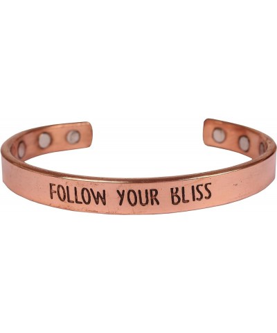 Inspirational Copper Engraved Magnetic Bracelets for Teen Girls/Women-Personalized Jewelry Gifts for Best Friend/Mom/Daughter...