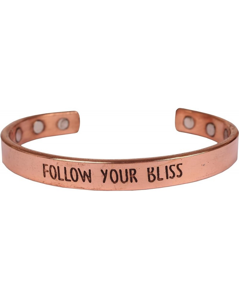 Inspirational Copper Engraved Magnetic Bracelets for Teen Girls/Women-Personalized Jewelry Gifts for Best Friend/Mom/Daughter...