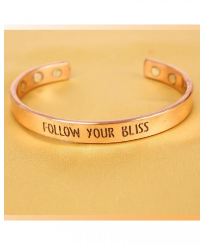 Inspirational Copper Engraved Magnetic Bracelets for Teen Girls/Women-Personalized Jewelry Gifts for Best Friend/Mom/Daughter...