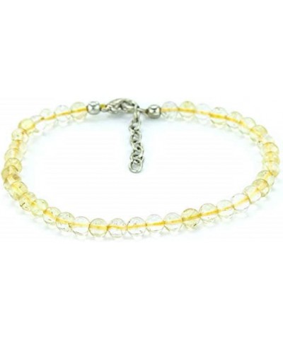 Anklet – Semi Precious Crystal Healing Gemstone Beaded Handmade Fashion Jewelry Gift for Women and Girls Citrine $30.11 Anklets