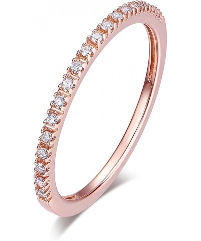 1.5mm Moissanite Wedding Bands for Women, Moissanite Rings for Women, Eternity Bands for Women Rose Gold $13.64 Rings