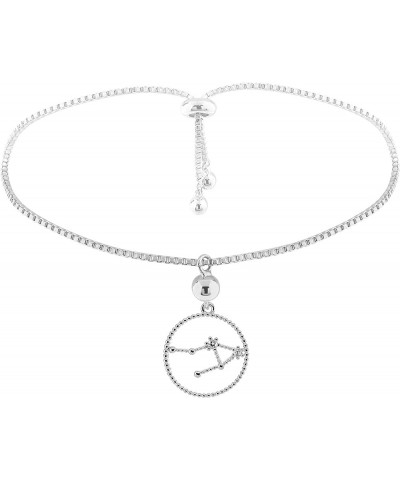 Zodiac Charm Adjustable Bracelet Libra Silver $8.99 Bracelets