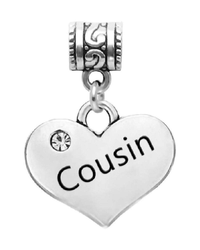 Dangle Cousin Heart Charm Cousin $8.25 Bracelets