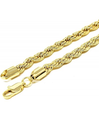 Anklet for Women Electro Gold Plated Ankle Bracelet - Made in Korea 5mm 10" Rope Anklet $9.68 Anklets