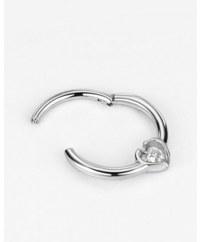 316L Surgical Steel Septum Rings 16g 10:Heart 16g 10mm $10.08 Others