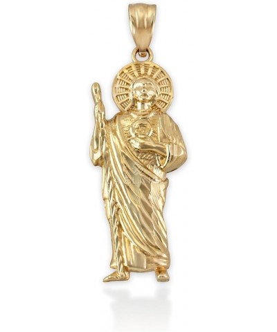 14 K Yellow Gold Saint Jude Sparkle-cut Pendant Necklace Pendant Only $99.75 Necklaces