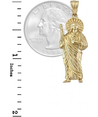 14 K Yellow Gold Saint Jude Sparkle-cut Pendant Necklace Pendant Only $99.75 Necklaces