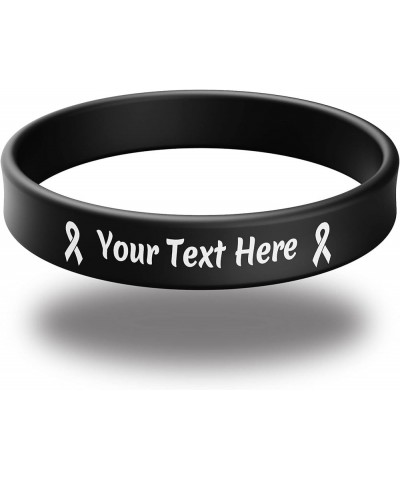 Handwerke Custom Rubber Bracelets Personalized Silicone Wristbands with Your Own Text, Customized Silicone Wirstbands for Par...