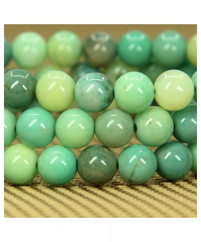 Natural Gem Semi Precious Gemstone 6mm Round Beads Stretch Bracelet 7" Unisex Green Chrysoprase $6.88 Bracelets