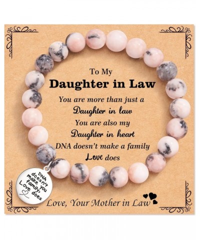 DNA Doesn't Make You Family Love Does Bracelet, Gifts for Bonus Mom/Bonus Dad/Bonus Daughter/Mother-in-law/Father-in-law/Daug...