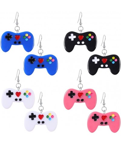 Creative Mini Simulation Gamepad Earrings Simple Personality Cartoon Black And Red Earrings For Women Girls Jewelry Gifts Gam...