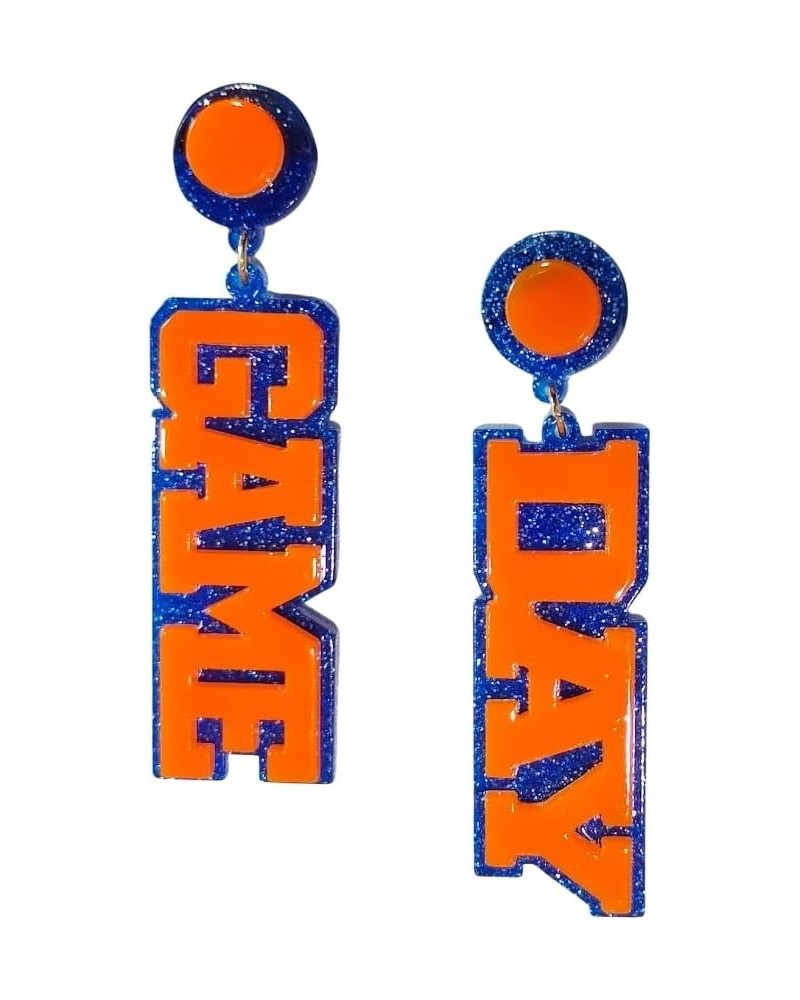 Acrylic Game Day Earrings Football Rugby Baseball Team Sports Fan Dangle Earrings Ball Sports Spirits Cheer Accessories Jewel...