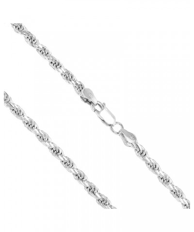 Sterling Silver 3.5mm - 5.5mm Rope Chain Necklace or Bracelet, 7.5" - 28 3.5mm - 28 Inches $12.22 Necklaces