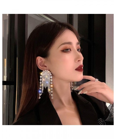 Fashion Women Earrings Long Chain Drop Dangle Earrings Jewelry (Silver) $8.24 Earrings